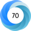 Altmetric score 70