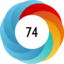 Altmetric score 74