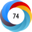 Altmetric score 74