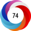 Altmetric score 74