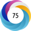 Altmetric score 75